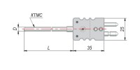 Конструктивное исполнение термопар с кабельным выводом модель 284