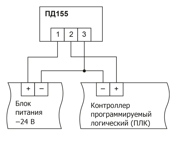 Схема подключения ПД155