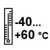 Діапазон робочих температур довкілля -40°С..+60°С