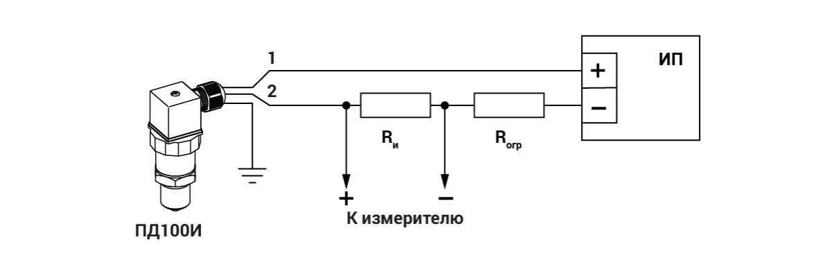 Схема подключения ПД1-00И